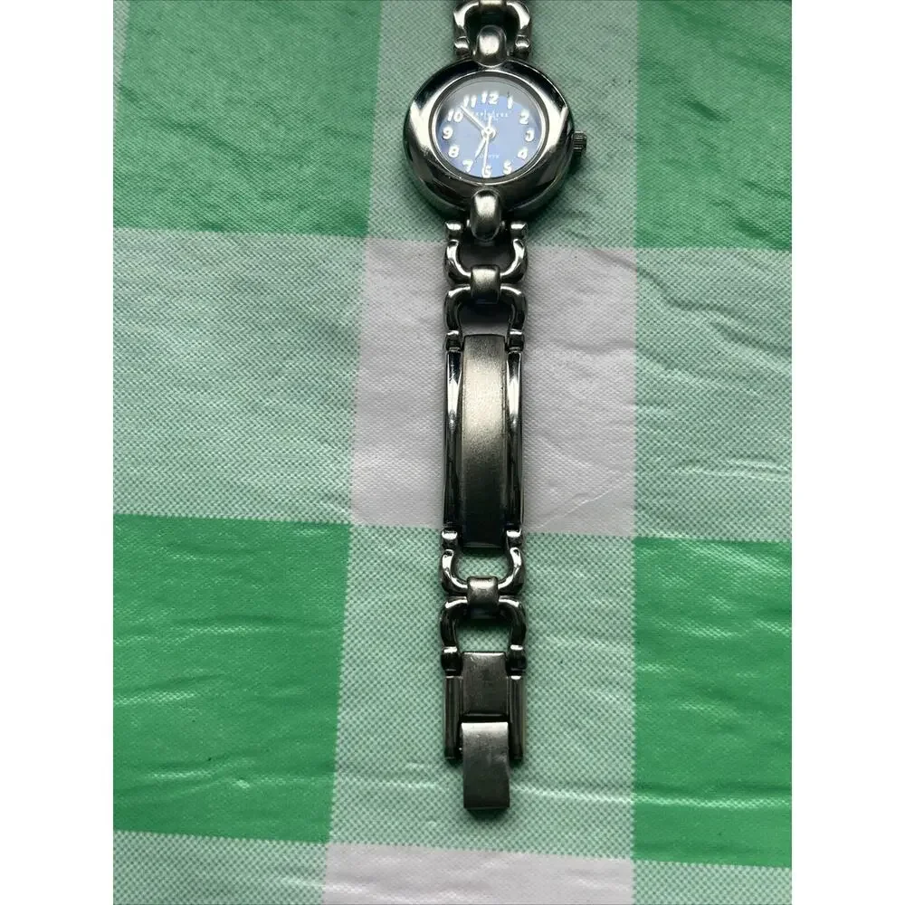 LA Express Blue Dial Silver Tone Women’s Quartz Watch
